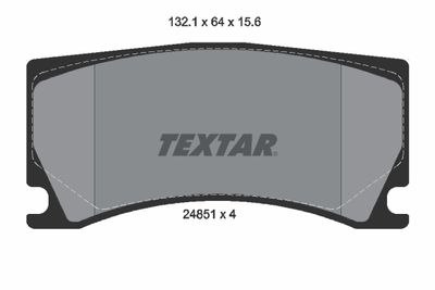 TEXTAR 2485101 Тормозные колодки и сигнализаторы  для JAGUAR XK (Ягуар Xk)