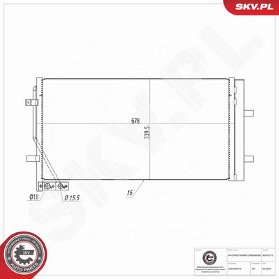 CONDENSATOR CLIMATIZARE ESEN SKV 86SKV275 6