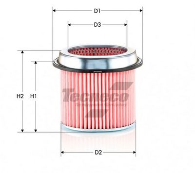 Воздушный фильтр TECNECO FILTERS AR855J для MITSUBISHI SANTAMO