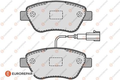 Комплект тормозных колодок, дисковый тормоз EUROREPAR 1617262180 для FIAT PANDA