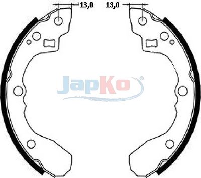 комплект спирачна челюст JAPKO