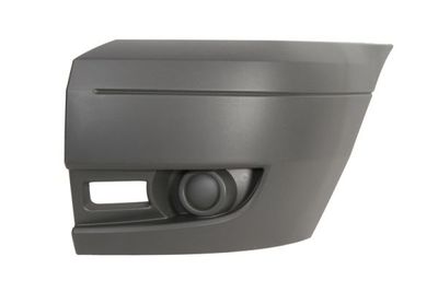Bumper hoek Voor Links (donkergrijs, TÜV) past: FORD TRANSIT V FL 04.06-08.13