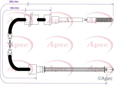 APEC Cable Pull, parking brake CAB1685