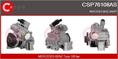Гидравлический насос, рулевое управление CASCO CSP76108AS для MERCEDES-BENZ C-CLASS