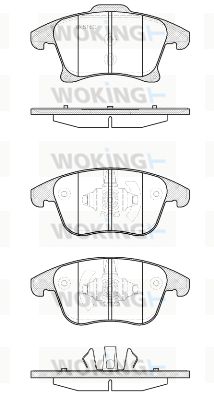 Комплект тормозных колодок, дисковый тормоз WOKING P13493.20 для FORD FUSION