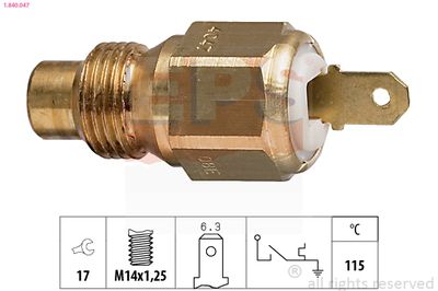 Włącznik temperaturowy, kontrolka płynu chłodzącego EPS 1.840.047