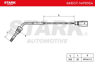 датчик, температура на изгорелите газове STARK SKEGT-1470104