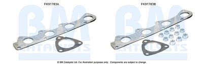Монтажный комплект, катализатор BM CATALYSTS FK91783 для VW FOX