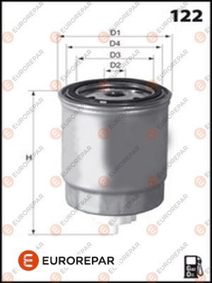 Топливный фильтр EUROREPAR E148098 для FIAT 147