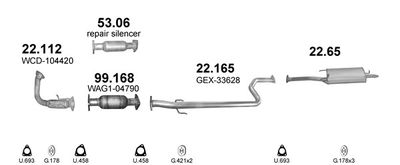 SISTEM DE ESAPAMENT POLMO POLMO40098