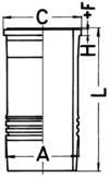 Cylinderhylsa KOLBENSCHMIDT 89912110