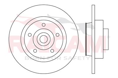 RAICAM RD01550 Тормозные диски  для RENAULT FLUENCE (Рено Флуенке)
