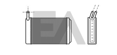 Теплообменник, отопление салона EACLIMA 45C77001 для PORSCHE 944