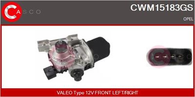 Двигатель стеклоочистителя CASCO CWM15183GS для OPEL KARL