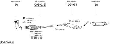 Изпускателна система BOSAL SYS00164