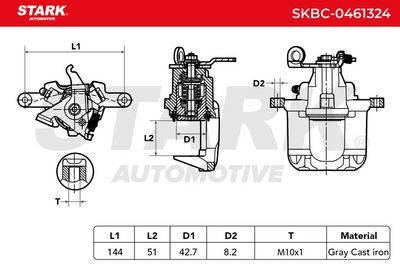 спирачен апарат STARK SKBC-0461324