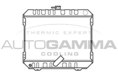 Радиатор, охлаждение двигателя AUTOGAMMA 105818 для TOYOTA HIACE