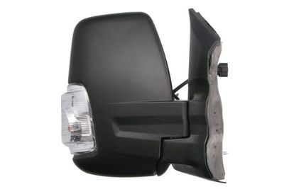 Zijspiegel Rechts (elektrisch, in reliëf, met verwarming, assistent rijstrookverandering, kort, elektrisch opklapbaar, met indicator, w16w gloeilamp) past: FORD TRANSIT VI V363 FL 09.18-
