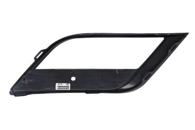 Voorbumper afdekking Voor Links (met mistlampgaten, zwart) past: SEAT IBIZA IV 6P 03.12-06.17