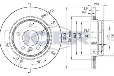 спирачен диск ICER 78BD5563-2