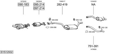 SISTEM DE ESAPAMENT BOSAL SYS12932