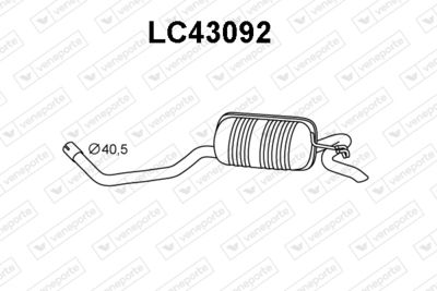 Глушитель выхлопных газов конечный VENEPORTE LC43092 для LANCIA Y