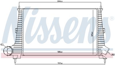 INTERCOOLER COMPRESOR NISSENS 96891 4