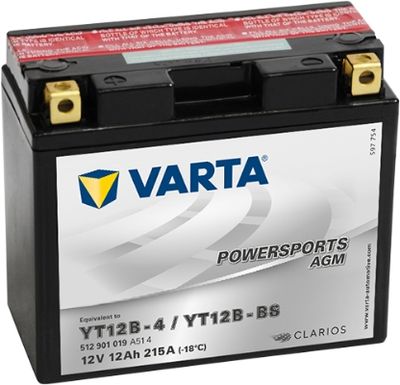 Стартерная аккумуляторная батарея VARTA 512901019A514 для YAMAHA FZS