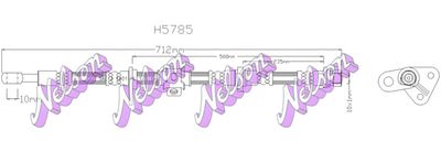 спирачен маркуч KAWE H5785