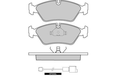 Комплект тормозных колодок, дисковый тормоз E.T.F. 12-0231 для FERRARI 328