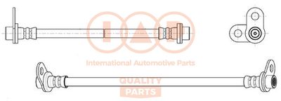 Тормозной шланг IAP QUALITY PARTS 708-12155 для MITSUBISHI OUTLANDER