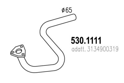Rura wydechowa ASSO 530.1111