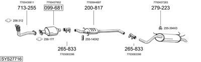Układ wydechowy BOSAL SYS27716