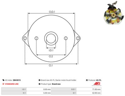 Vorschau Halter, Kohlebürsten Ansicht 3