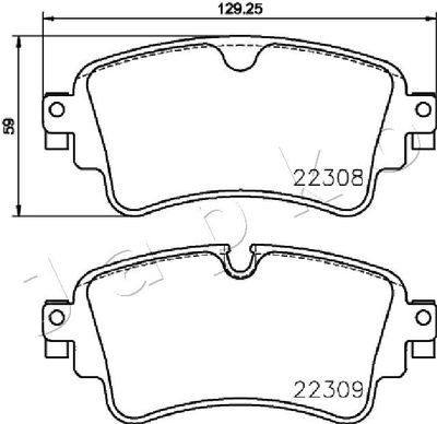 Brake Pad Set, disc brake 510910