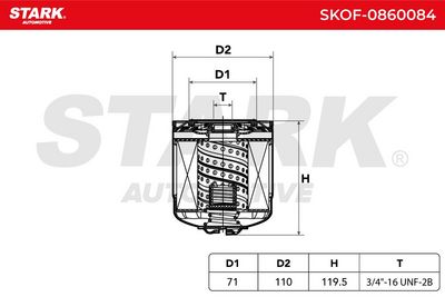 маслен филтър STARK SKOF-0860084