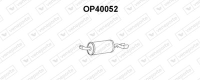Глушитель выхлопных газов конечный VENEPORTE OP40052 для OPEL CALIBRA
