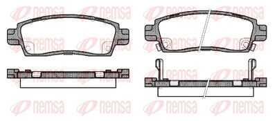 Комплект тормозных колодок, дисковый тормоз REMSA 0838.02 для SAAB 9-7X
