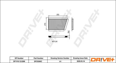 Filtr, vzduch v interiéru Dr!ve+ DP1110.12.0268