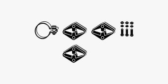 SET MONTARE SISTEM DE ESAPAMENT HJS 82122011