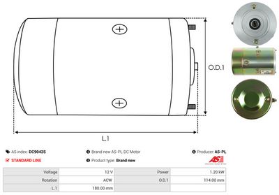 MOTOR ELECTRIC AS-PL DC9042S 3