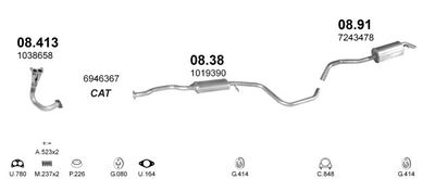 SISTEM DE ESAPAMENT POLMO POLMO02042