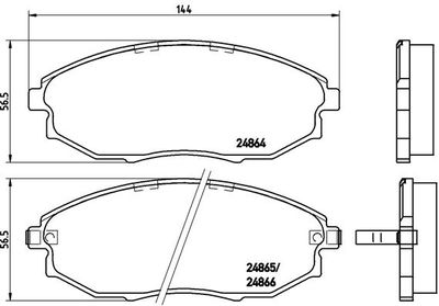 Комплект тормозных колодок, дисковый тормоз BREMBO P 10 007 для CHEVROLET (SGM) EPICA