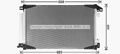 Конденсатор, кондиционер AVA QUALITY COOLING TO5790D для TOYOTA C-HR