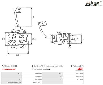 Vorschau Halter, Kohlebürsten Ansicht 2