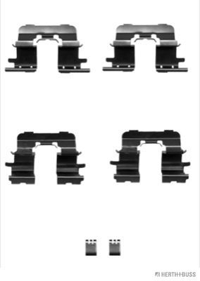 Комплектующие, колодки дискового тормоза HERTH+BUSS JAKOPARTS J3662025 для TOYOTA SIENNA