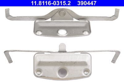 Spring, brake caliper 11.8116-0315.2