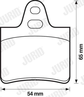 Комплект тормозных колодок, дисковый тормоз JURID 571264D для CITROËN BX