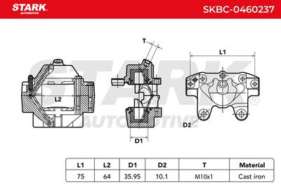 спирачен апарат STARK SKBC-0460237