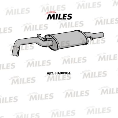 Глушитель выхлопных газов конечный MILES HA00304